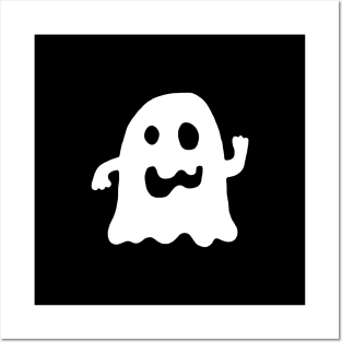 Cute Ghost (White) Posters and Art